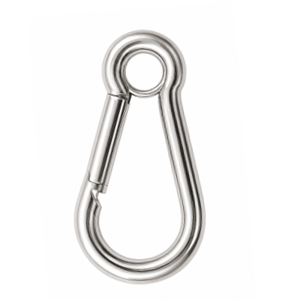 Mousqueton pompier à œil inox AISI 316