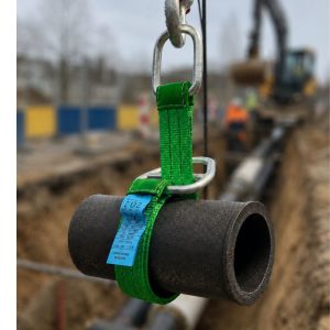 Sangles plates avec anneaux fil rond